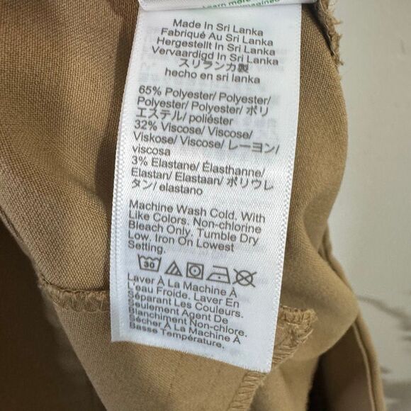 J.Crew Factory Ruby Crop Pant in Camel Tan | Size 14 - Picture 9 of 12